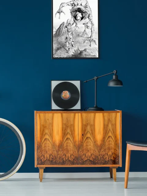 Killer Frog Attack fantasy canvas art depicting sudden ambush