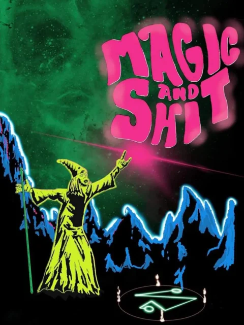 Magic N Shit fantasy canvas art with chaotic spellcasting