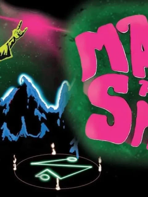 Magic N Shit Small fantasy canvas art showing wild spellcasting