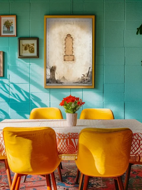 Top-down fantasy dungeon with single chamber