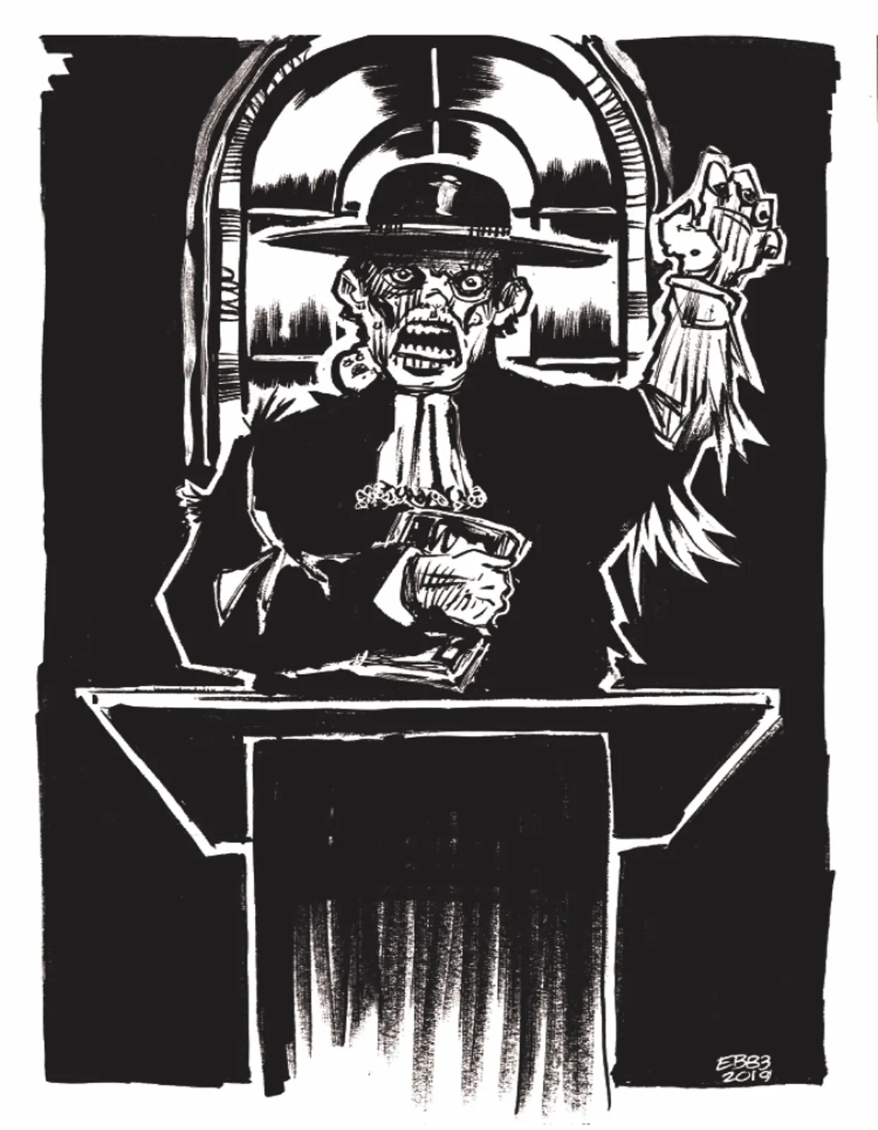 Obadiah Wotts Crater Mutant fine art canvas portrait