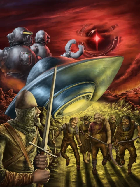 Occurrence Howling Crater Cover Art fantasy canvas artwork alien arrival