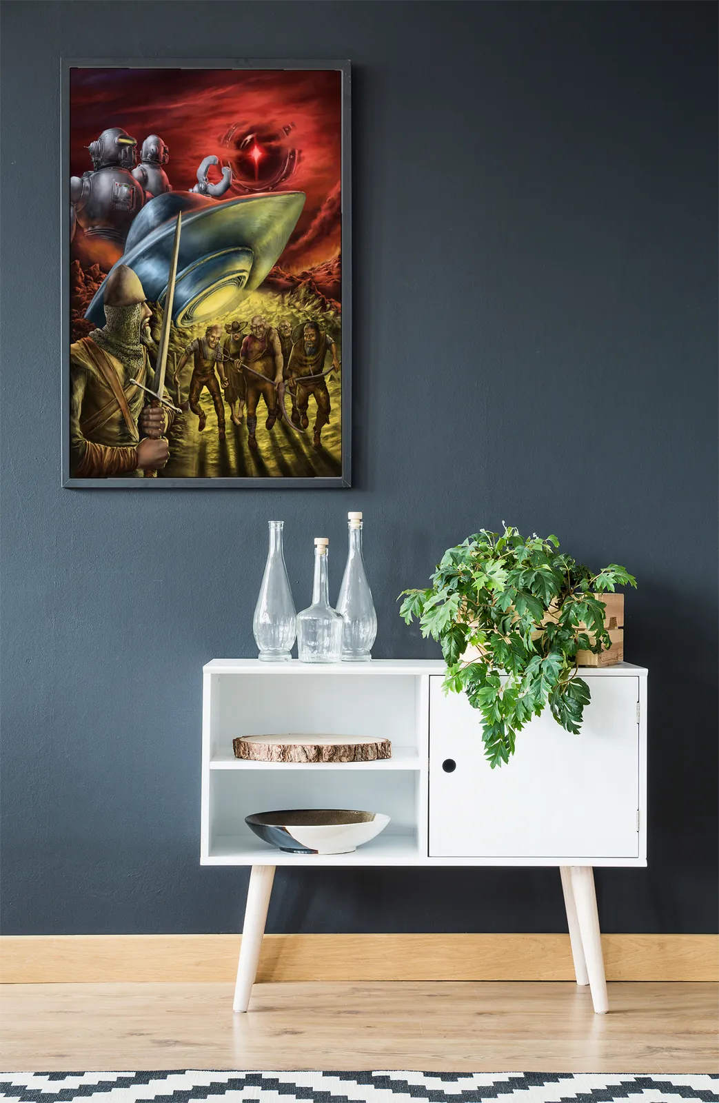 Occurrence Howling Crater Cover Art fantasy canvas artwork with figures