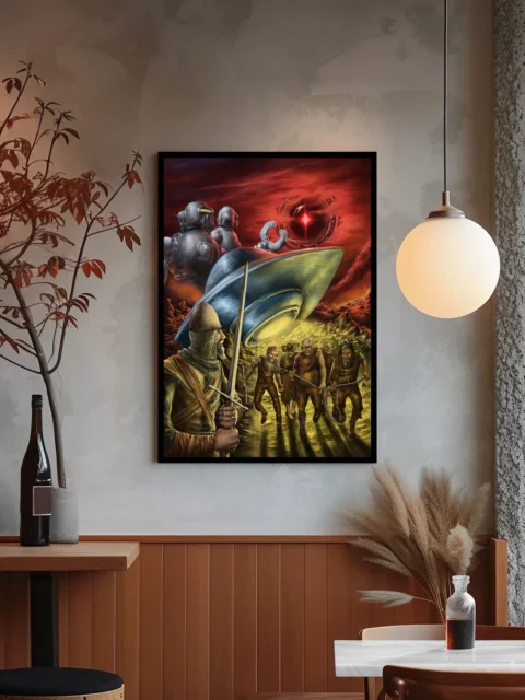 Occurrence Howling Crater Cover Art fantasy canvas artwork dramatic scene