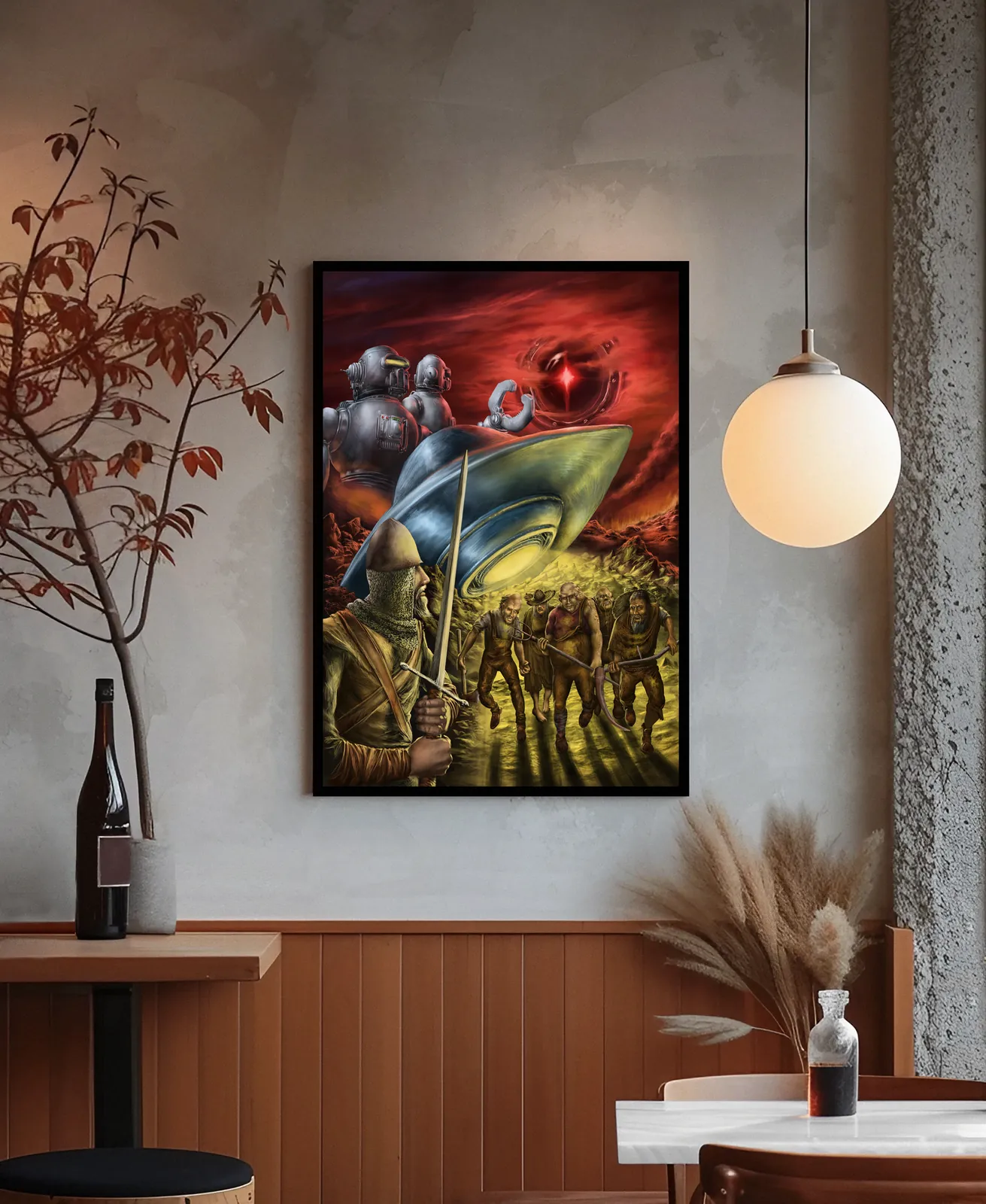 Occurrence Howling Crater Cover Art fantasy canvas artwork dramatic scene