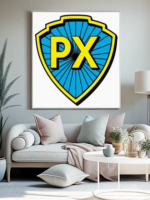 PX Logo fantasy canvas artwork bold colors