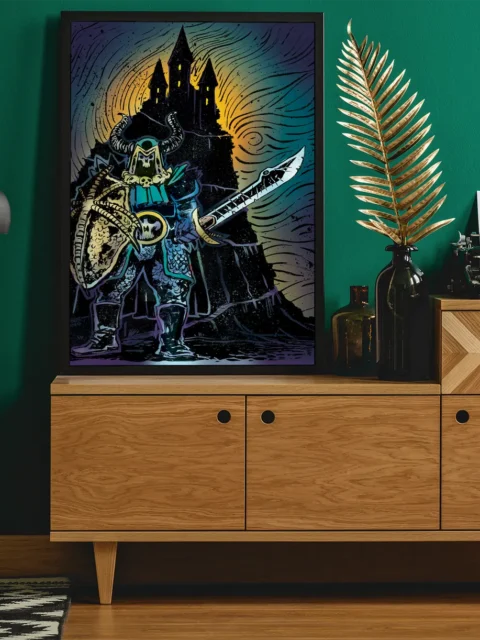 Phylactery 1 Cover Art fantasy canvas artwork looming fortress