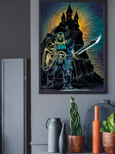 Phylactery 1 Cover Art fantasy canvas artwork skull armor