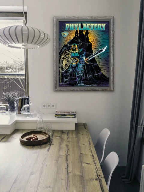 Phylactery 1 Cover fantasy canvas artwork looming fortress