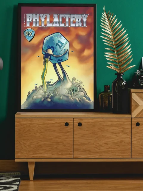 Phylactery 2 Cover fantasy canvas artwork bone mound