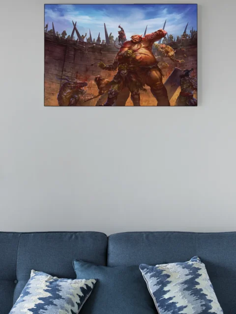 Revenge of the Horde fantasy canvas artwork depicting brutal victory