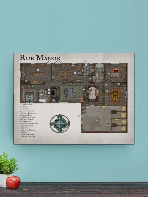 Top-down river crossing with wooden bridge