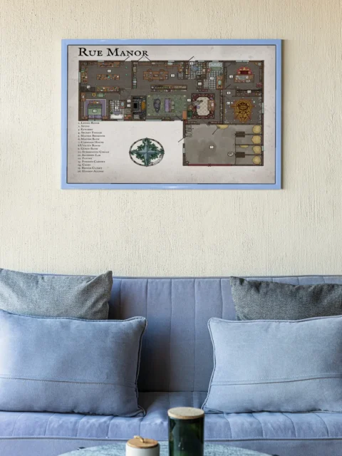 Tabletop encounter terrain showing narrow choke point