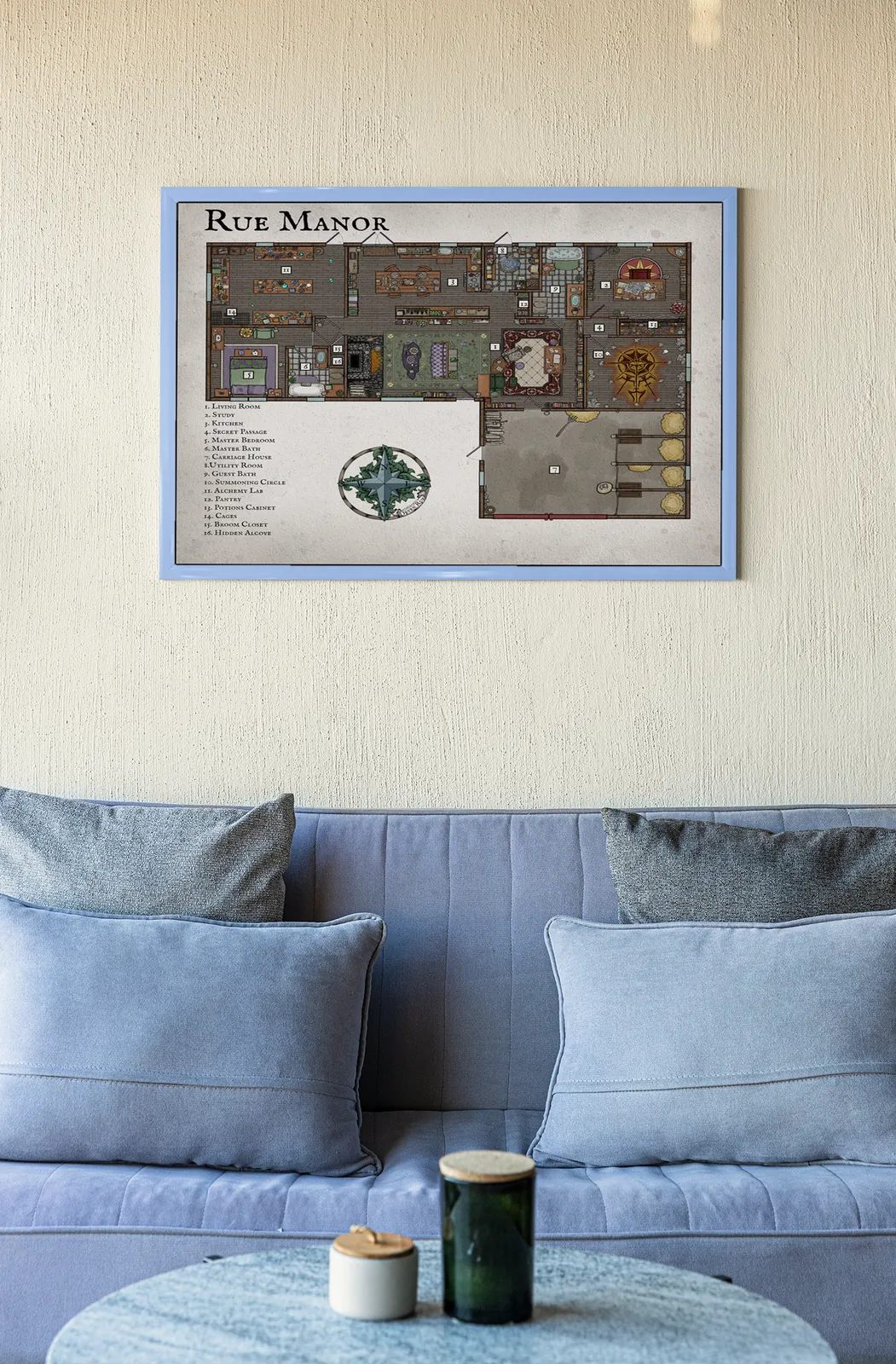 Tabletop encounter terrain showing narrow choke point