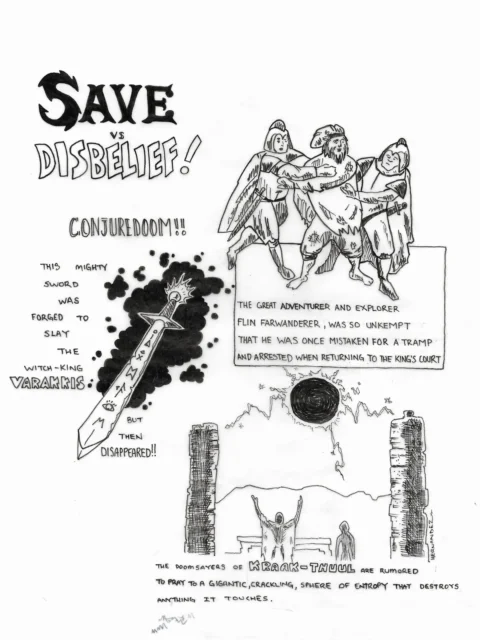 Save VS Disbelief 1 fantasy canvas artwork illustrated lore