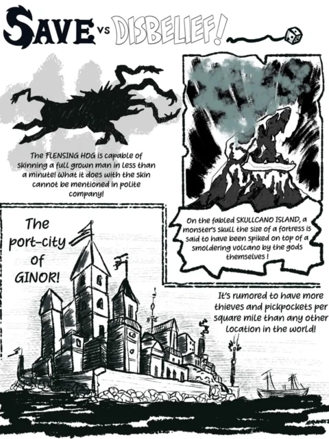 Save VS Disbelief 3 fantasy canvas artwork folklore scenes