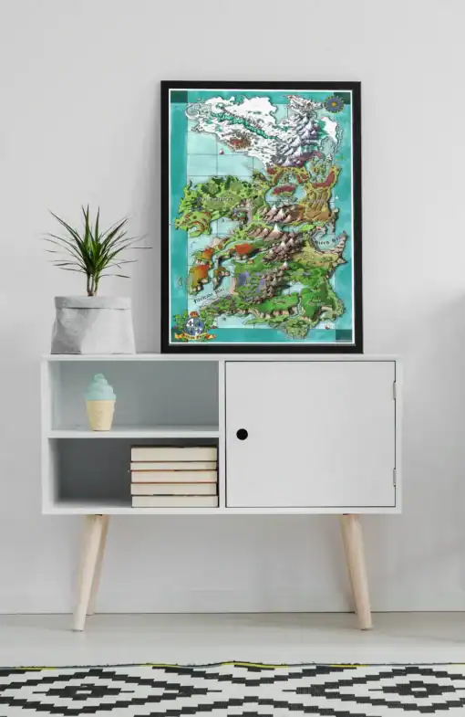 Aturean Empire Fantasy Map Canvas - Deven Rue Cartography