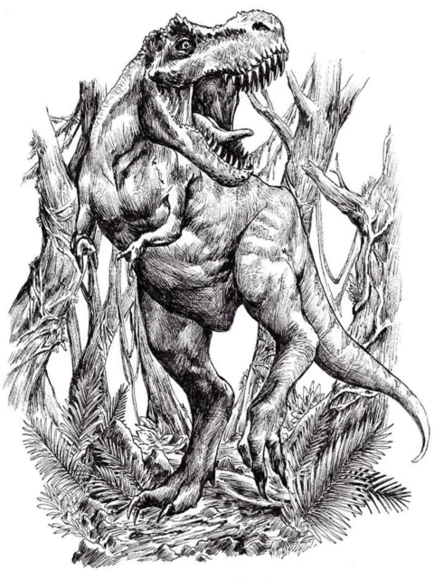 TRex fantasy canvas art predator