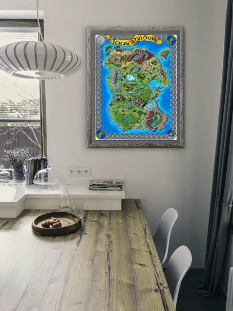 Large landmass divided into distinct regions and climates