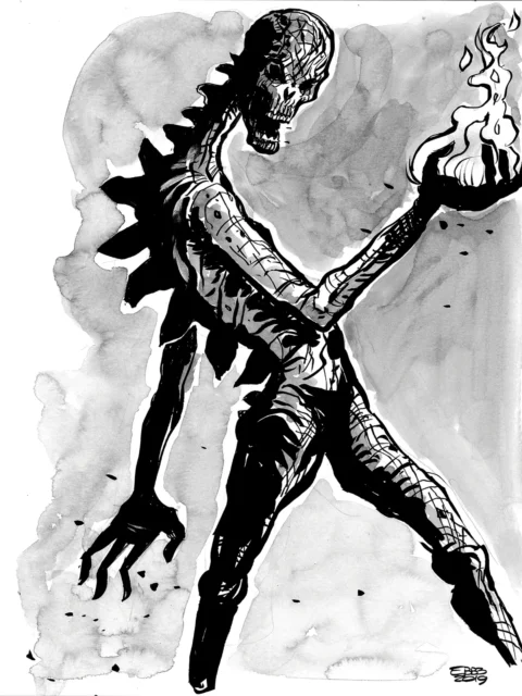 Doomsayers of Kraak Thul Waker fantasy canvas art figure