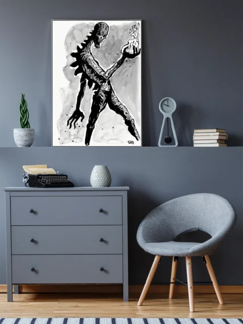 Doomsayers of Kraak Thul Waker fantasy canvas art ritual