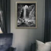 The Glittering Grotto fantasy canvas art scene