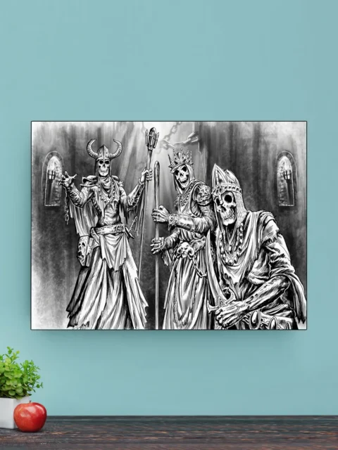 The Heresy of Chernobog fantasy canvas art figures