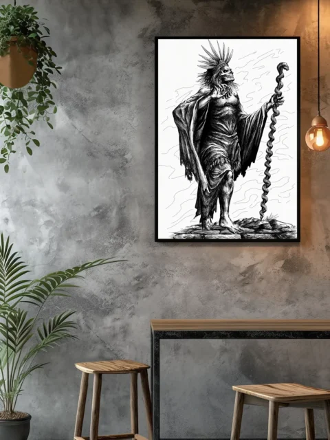 The Mummy Bride fantasy canvas art character