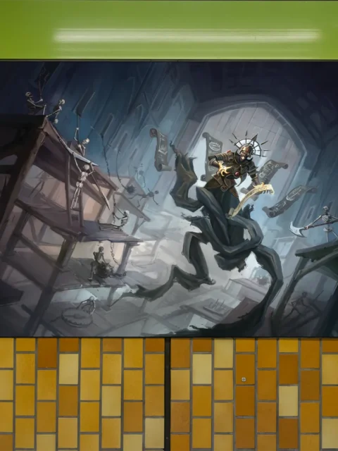 Trap-Centric Dungeons dungeon hazard artwork inside deadly chamber