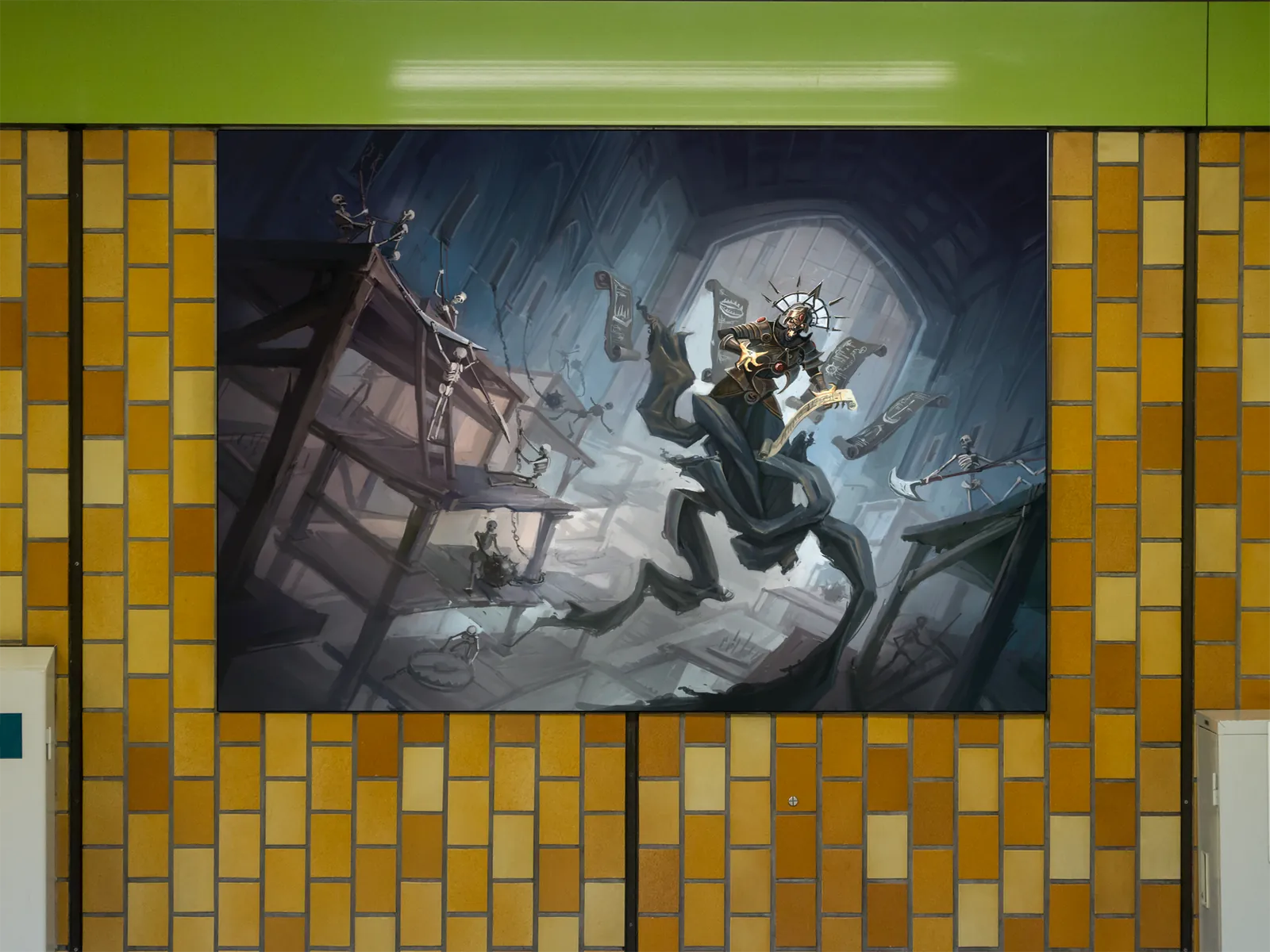 Trap-Centric Dungeons dungeon hazard artwork inside deadly chamber