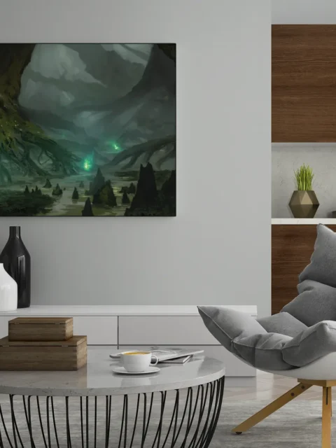 Ancient tree roots rising from shallow water