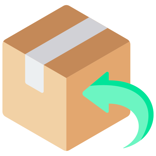 Return shipping box representing returns and refunds