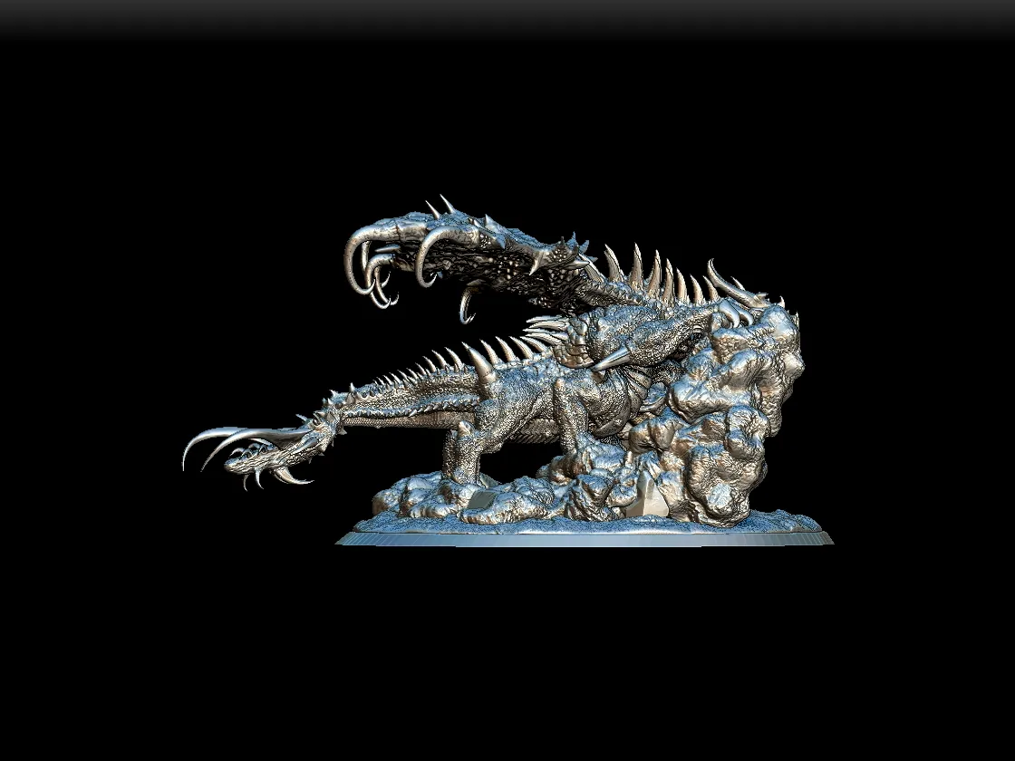 Right Profile highlighting layered scale texture and extended foreclaw