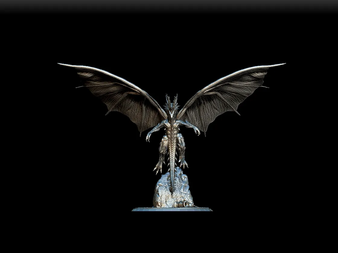 Detail View focusing on facial contours, scale precision, and claw definition