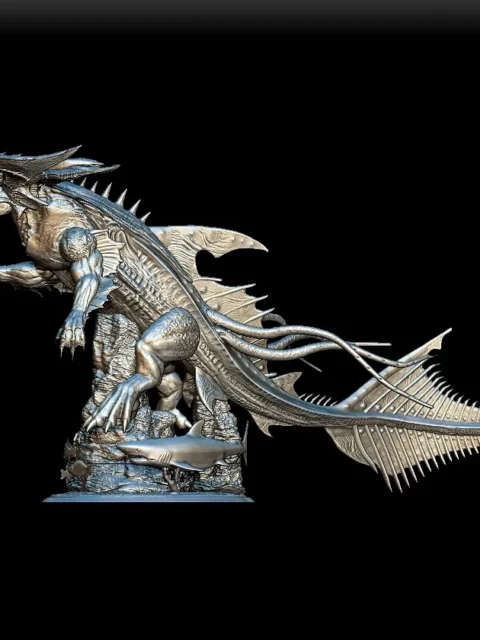 Left Profile emphasizing claw placement and rock texture detail