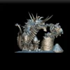 39 Tarrasque Full-Body – Monstrous Menagerie Turntable View revealing full dorsal spines, tail sweep, and debris detail