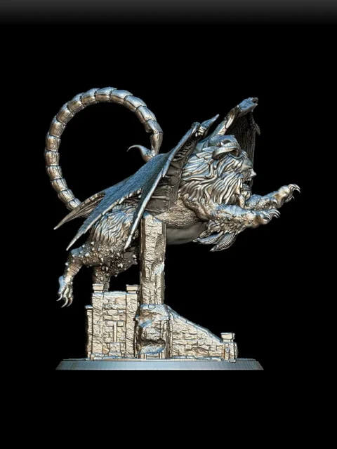 Right Profile highlighting tail curvature and wing membrane texture