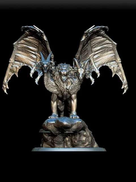 Detail View focusing on facial expressions, mane texture, and claw definition