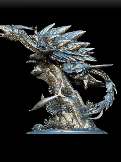 Left Profile emphasizing layered shell plating and rising stance