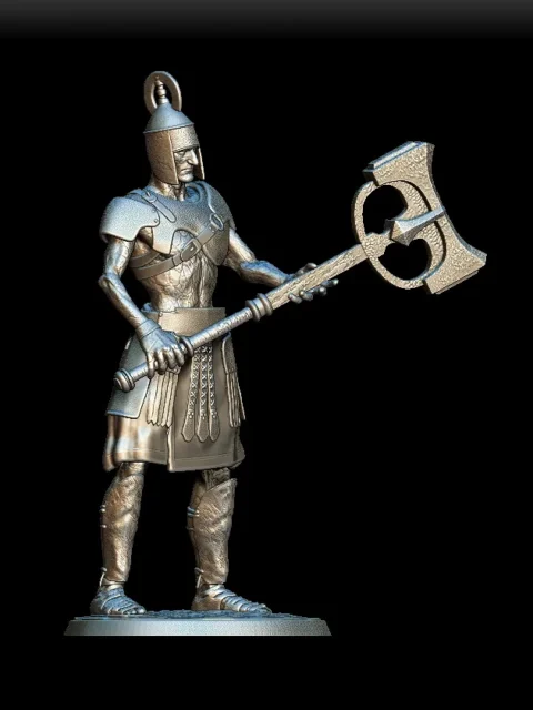 47 Stone Giant Full-Body – Monstrous Menagerie Turntable View revealing full armor layout and weapon proportions