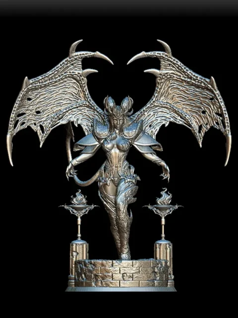 Detail View focusing on facial features, armor texture, and membrane sculpting