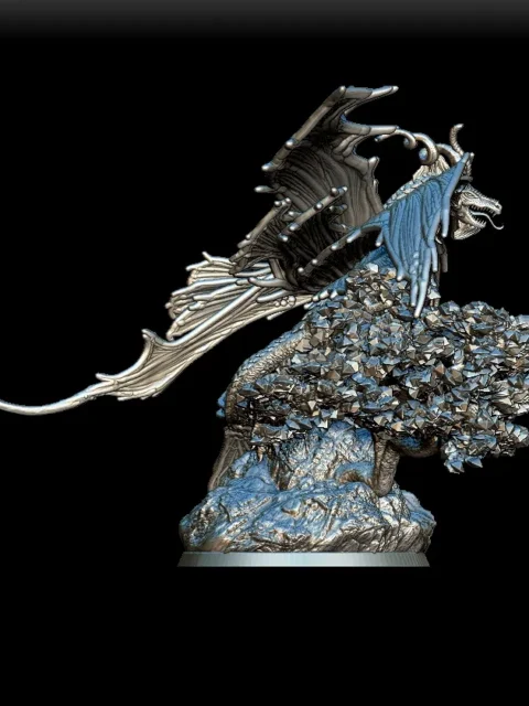 Right Profile highlighting wing curvature and tail sweep