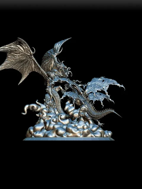 61–62 Sibling Rivalry Full-Body – Monstrous Menagerie Turntable View revealing full wing span and intertwined forms