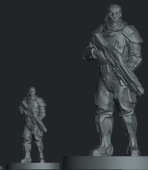 Multi-scale Adam Starblaster display model