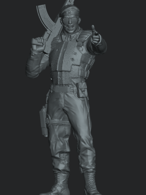 Base Guard Commander resin miniature