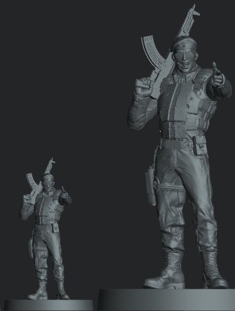 Multi-scale Guard Commander display model