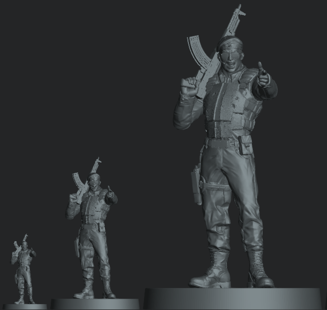 Multi-scale Guard Commander display model