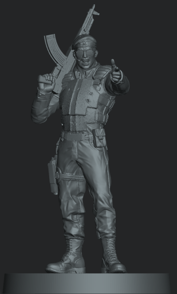 Base Guard Commander resin miniature