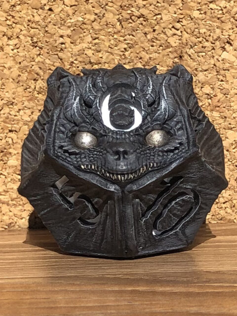 D12 dragon miniature ready to paint