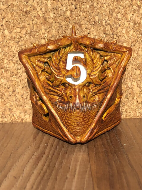 Stanley Morrison Dragon Dice D8 sculpt